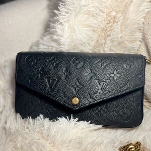 Louis Vuitton Black Monogram Clutch
